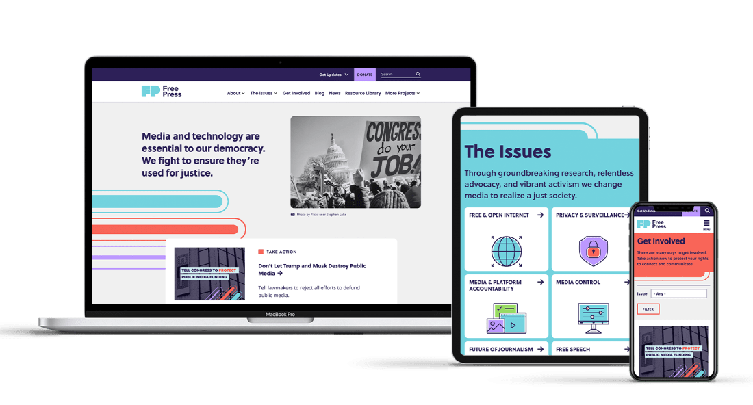 Free Press Website Design